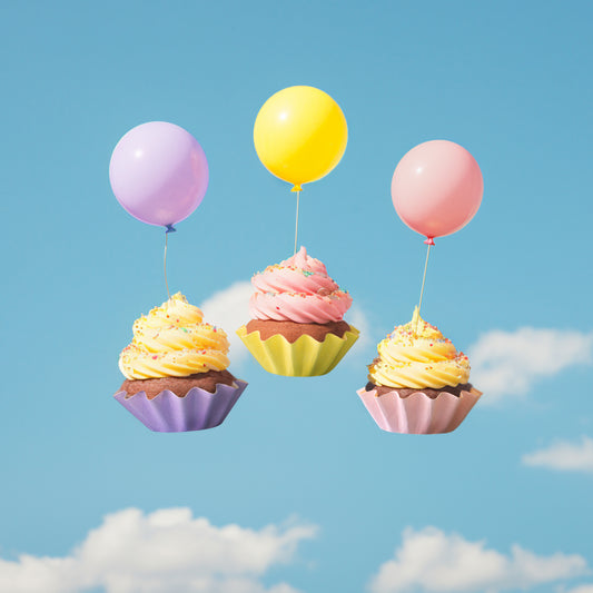 Bloom Fluted Baking Cups - Pastel Lilac Cupcake Liners