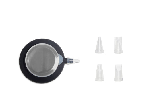 6pc Piping Tool w/ Nozzle Attachments - Onyx