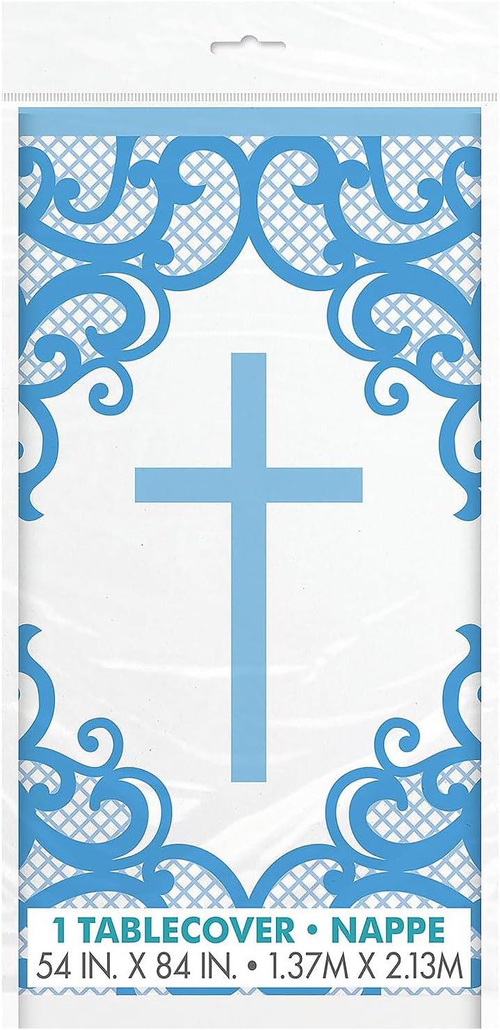 Cross Table Cover Blue