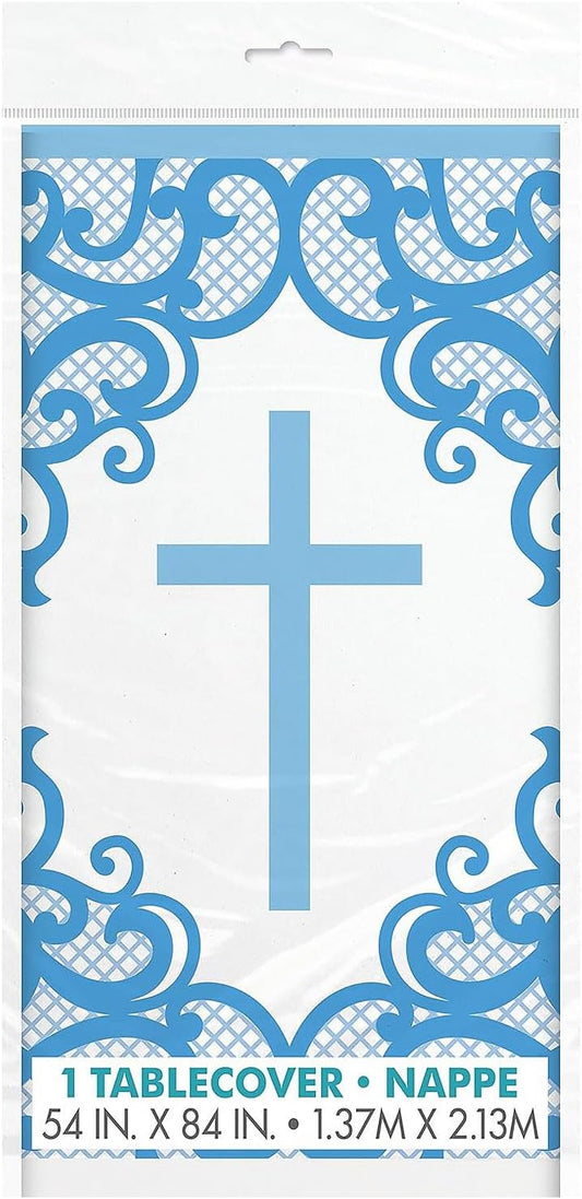 Cross Table Cover Blue