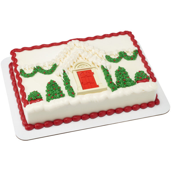 Christmas Layon Opening Door