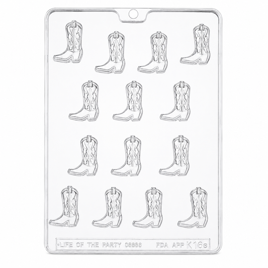 Cowboy Boot Chocolate Mold | Western Candy Mold for Rodeo & Country-Themed Treats