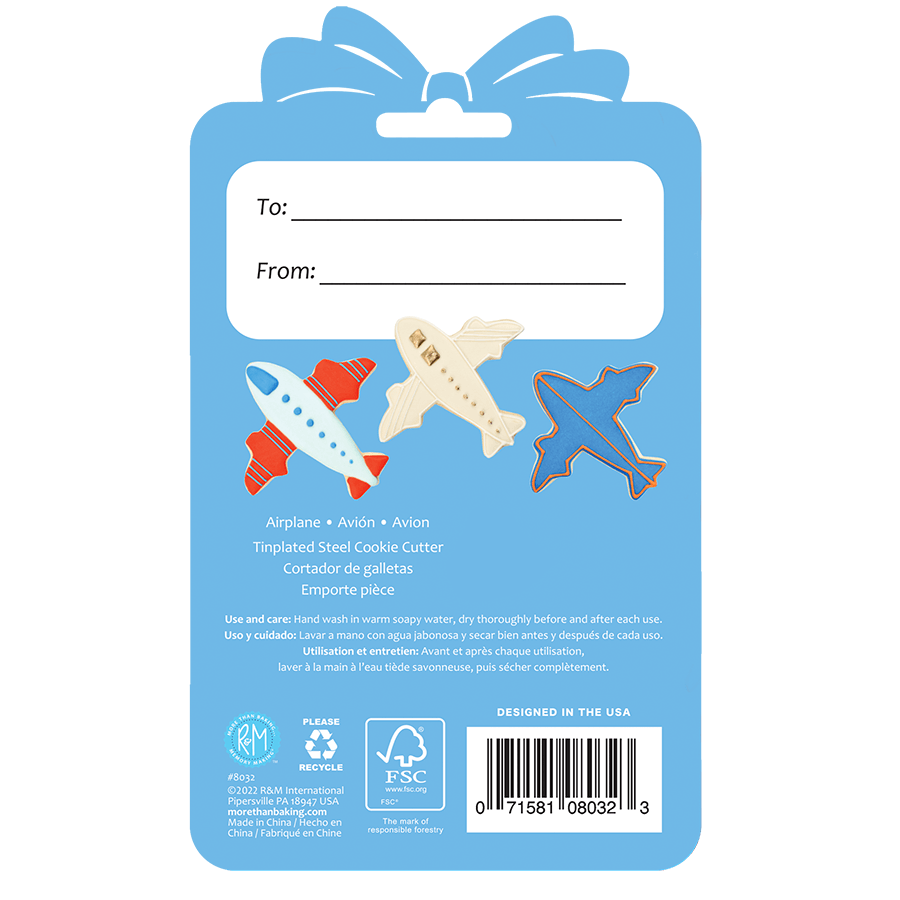 Airplane Cookie Cutter 4 Inch