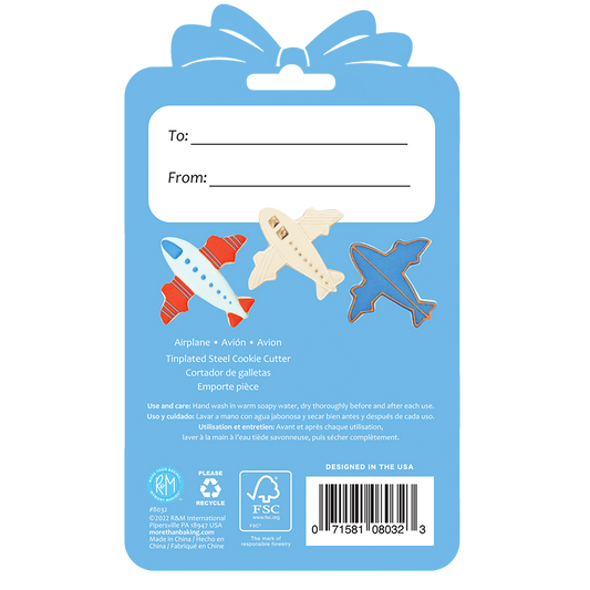 Airplane Cookie Cutter 4 Inch