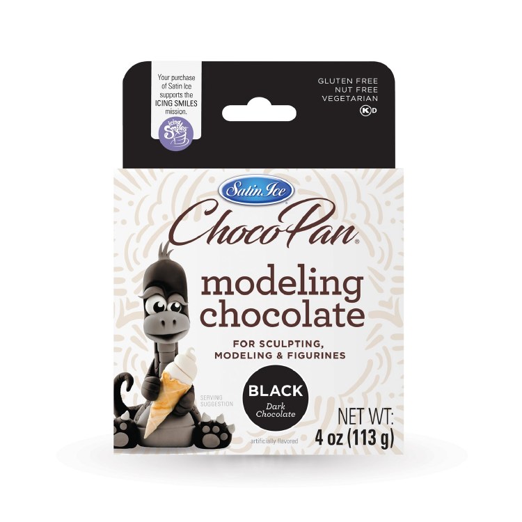 Satin Ice Black Modeling Chocolate 4oz