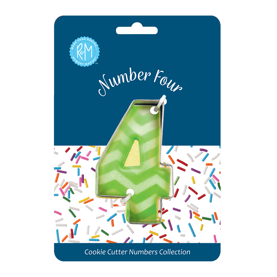 Number 4 Cookie Cutter