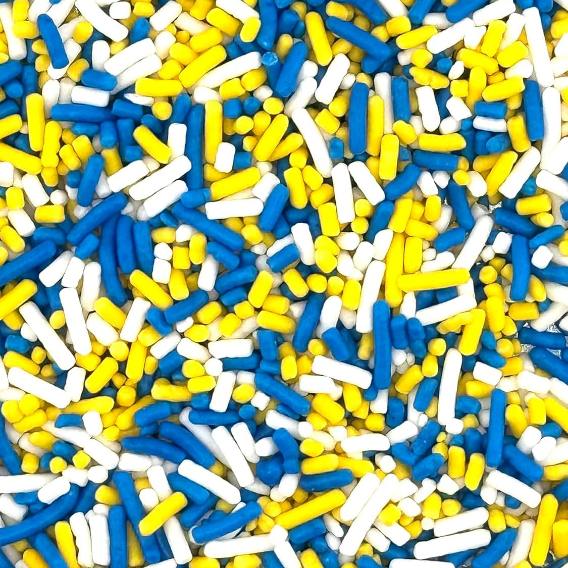 Royal Blue Yellow White Graduation Sprinkle Mix