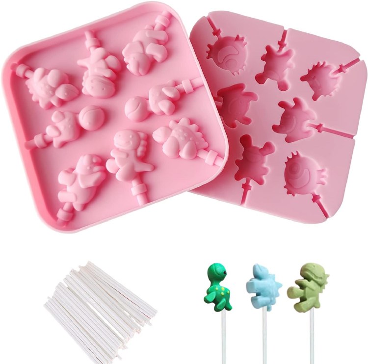 Dino Lollipop Silicone Mold
