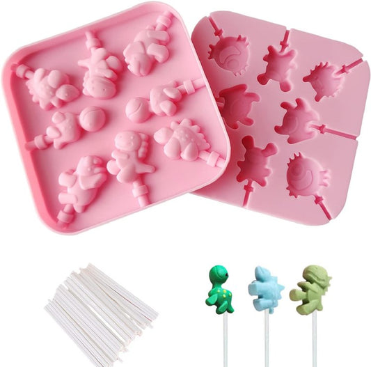 Dino Lollipop Silicone Mold