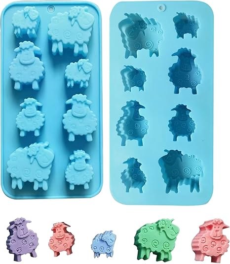 Sheep 8 Cavity Mold Silicone