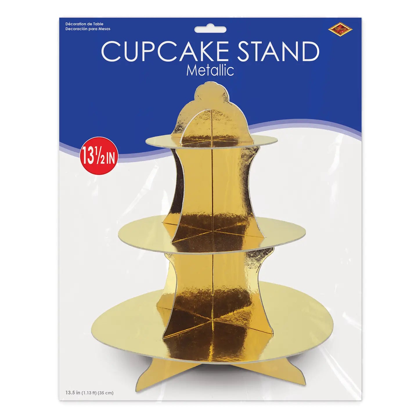 Gold 3-Tiered Metallic Cupcake Stand