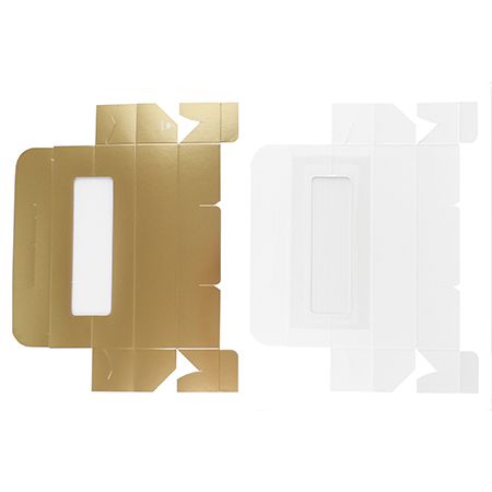 Gold Macaron & Candy Window Box – 7.75 Inch, 5 Count
