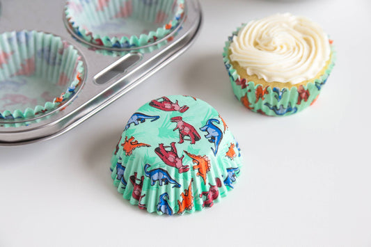 Dinosaur Cupcake Liners, Set of 50