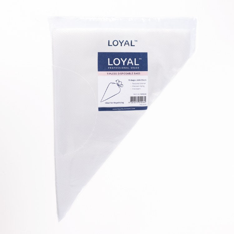 Loyal Tipless Piping Bags 10in 75ct