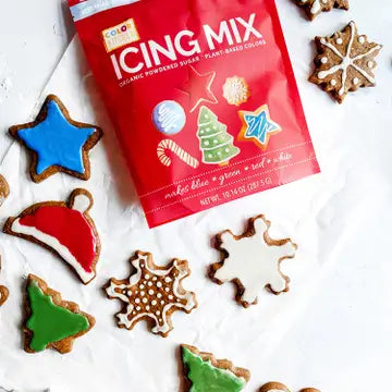 Organic Royal Icing Mix Christmas Color Kit