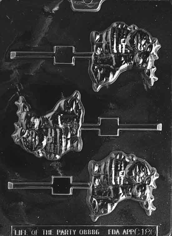 Life Of The Party Santa With Reindeer Lollipop 3 Cavity