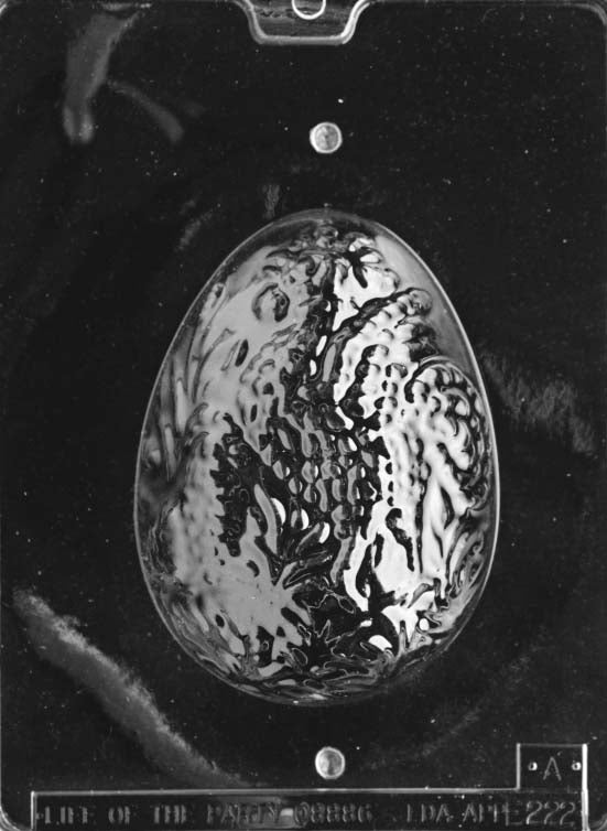 Decorated Easter Egg Chocolate Mold Two Piece 1 of 2