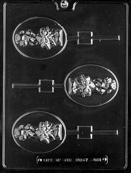 Floral Bouquet Cameo Chocolate Lollipop Mold