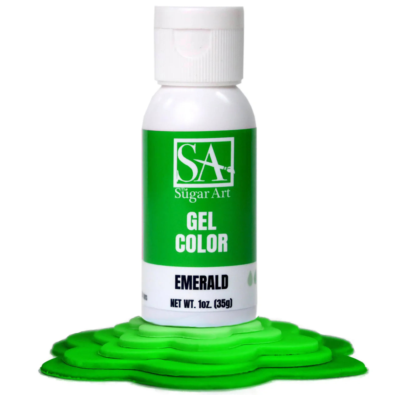 Sugar Art Gel Food Color Emerald 1oz
