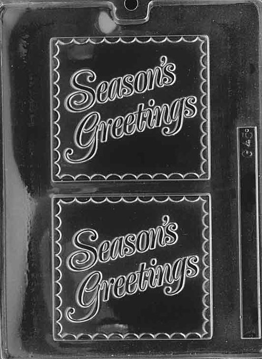 Seasons Greetings Candy Bar Mold