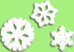 Edible Decorations Snowflake 12 Count