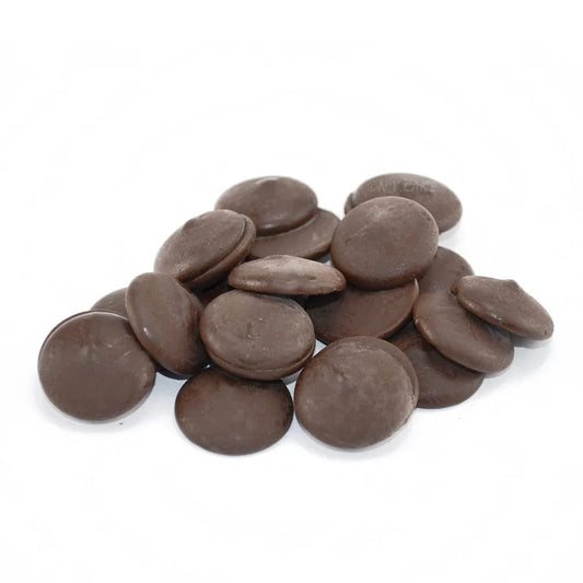 Merckens Dark Cocoa Chocolate Wafers 45lbs Bulk Case