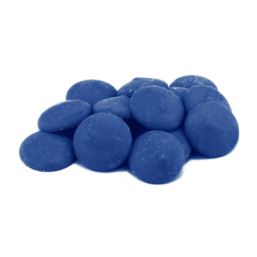 Merckens Royal Blue Chocolate Wafers 25lb Bulk Case