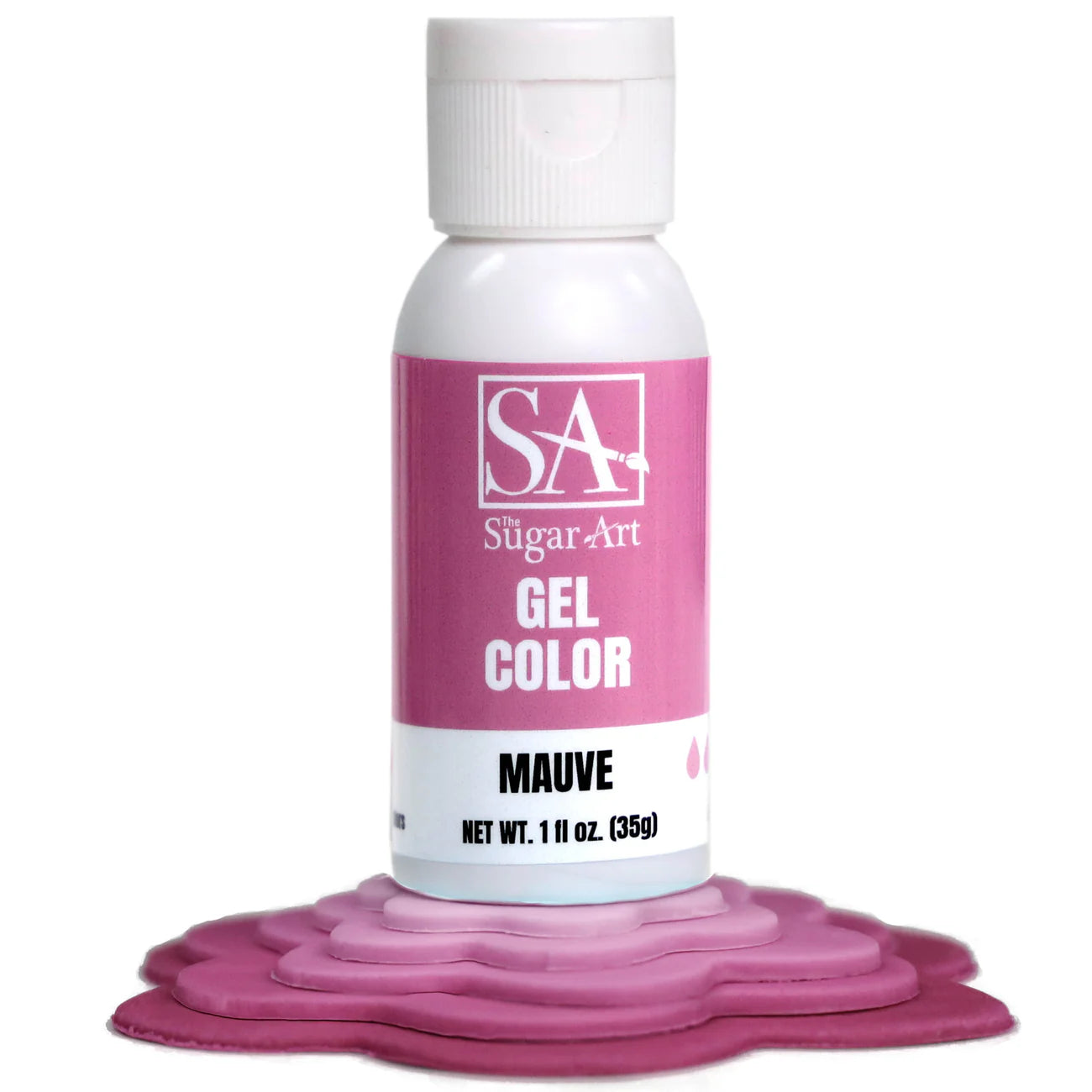 Sugar Art Gel Food Color Mauve 1oz
