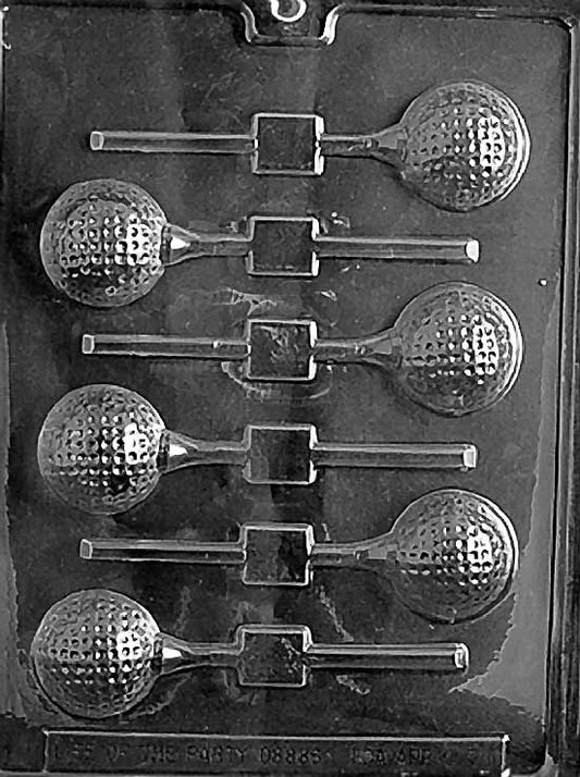 Golf Ball Lollipop Chocolate Mold
