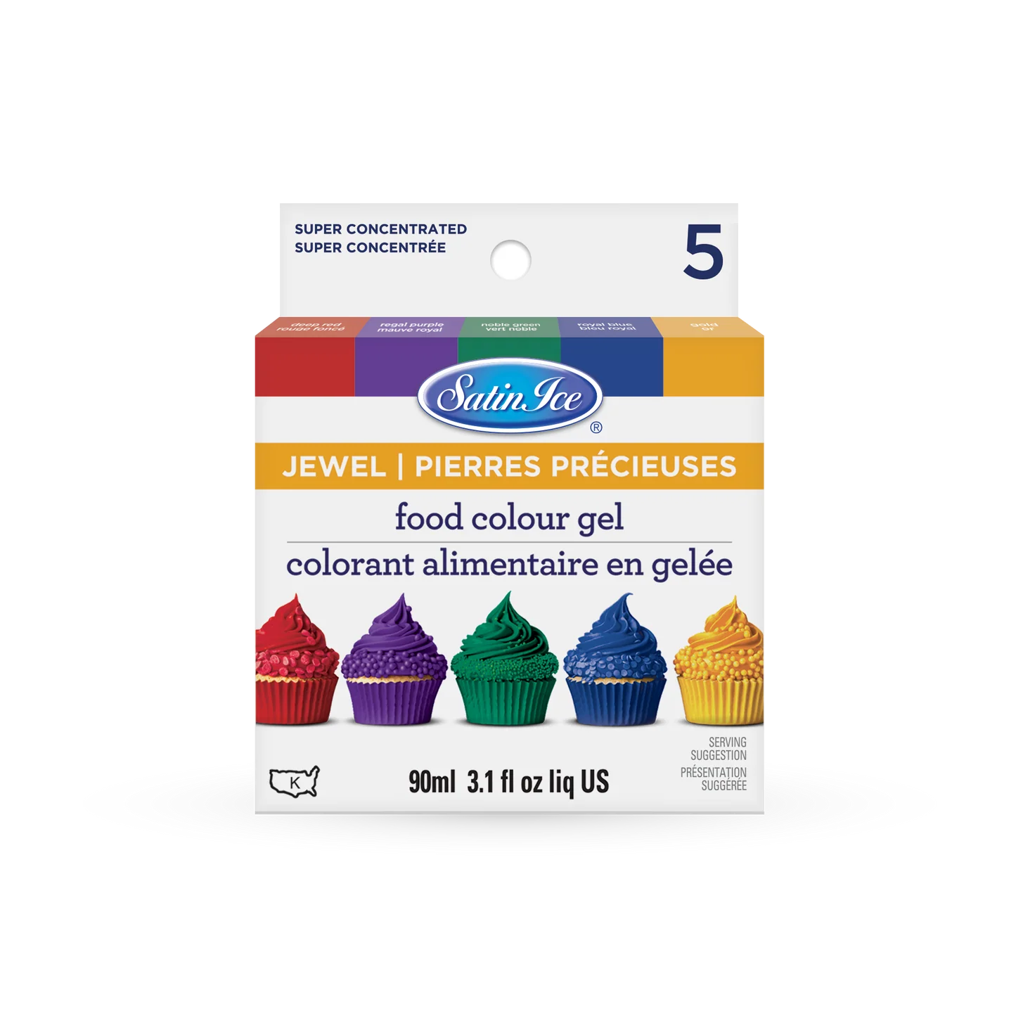 Jewel Tone Food Color Set 5 Count