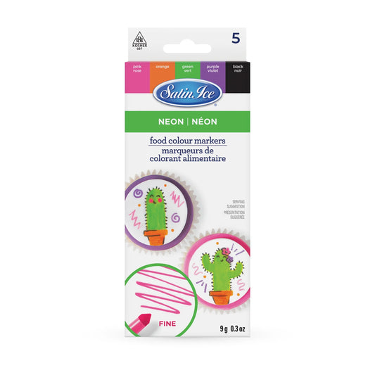 SATIN ICE Food Markers Neon 5ct