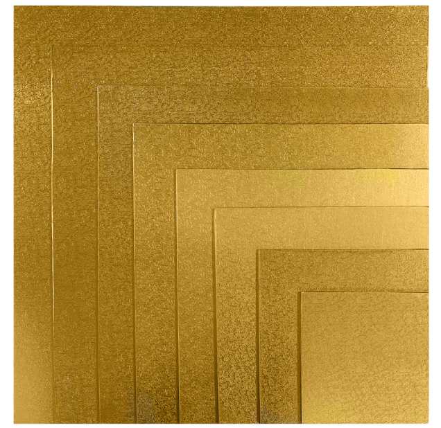 8x8in Gold Square Board