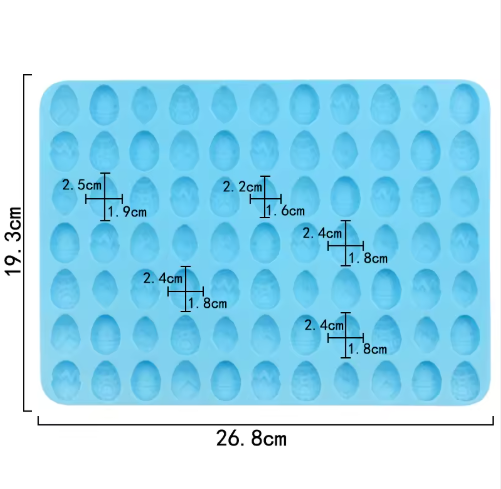 Easter Shapes Bite-Size Chocolate Candy Silicone Mold