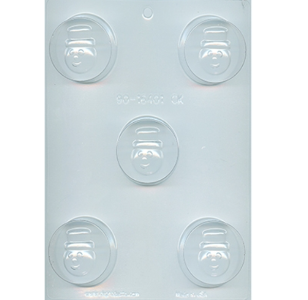 Vintage Snowman Head Sandwich Cookie Chocolate Mold | Retired CK Christmas Mold