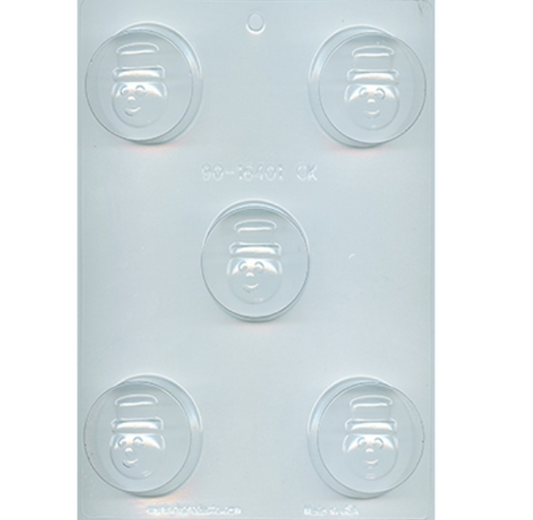 Vintage Snowman Head Sandwich Cookie Chocolate Mold | Retired CK Christmas Mold
