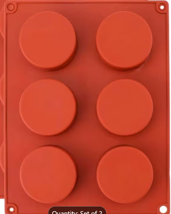 Silicone Oreo Cookie Mold | 6 Cavity Chocolate Covered Sandwich Cookie Mold