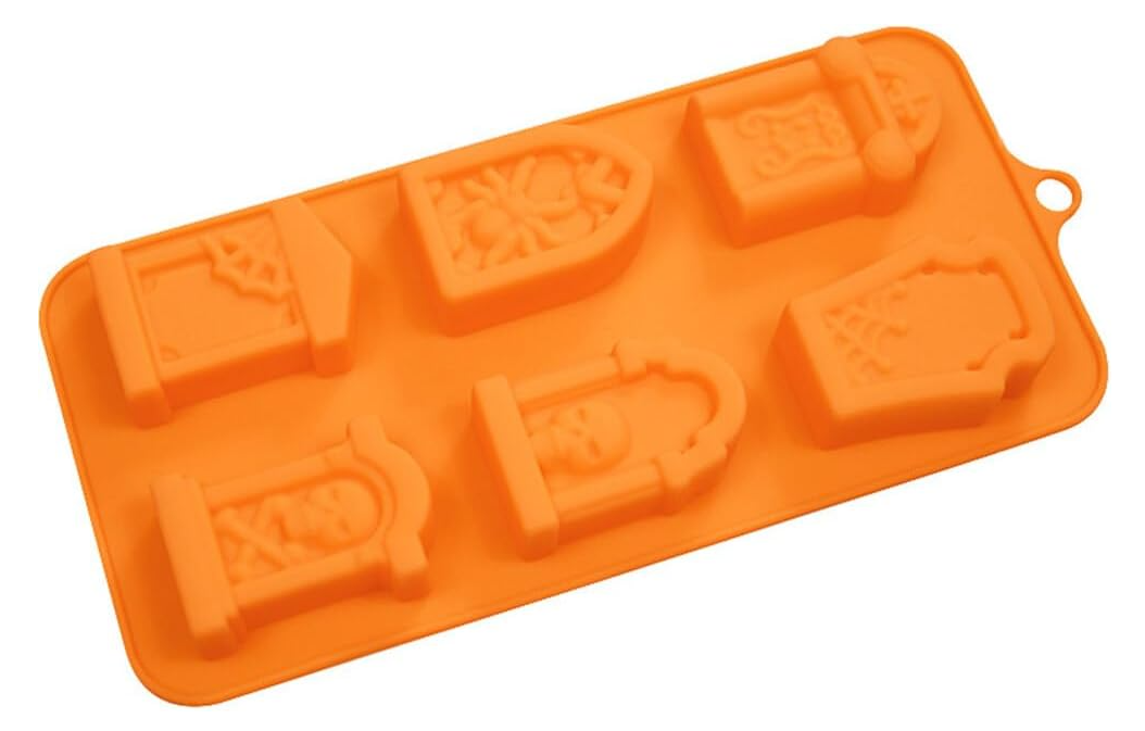 Halloween Tombstone Silicone Chocolate Mold 6 cavity