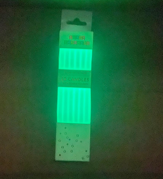 Glow In The Dark Candle Set 12 Count