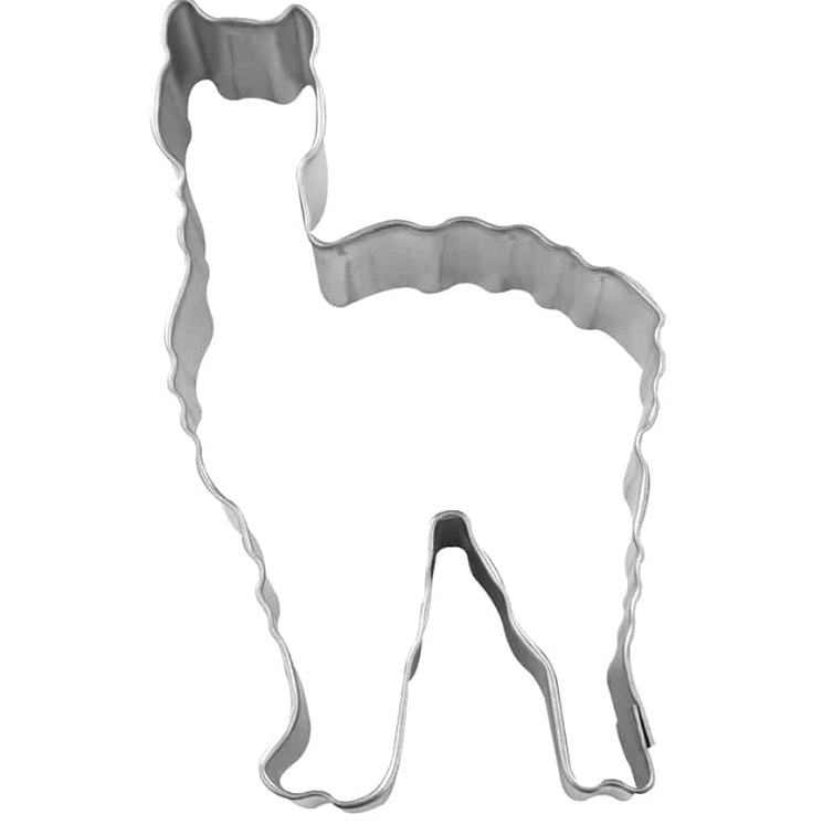 Llama Cookie Cutter 4in