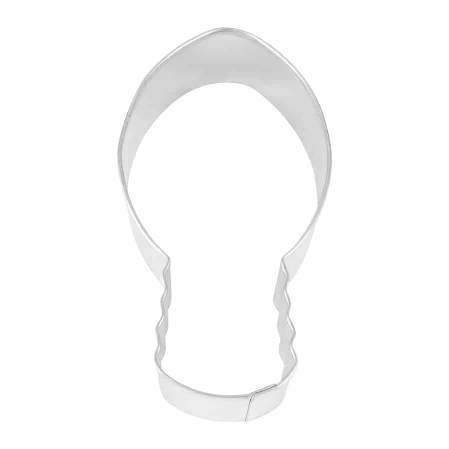 Christmas Light Bulb Metal Cookie Cutter 4.25"