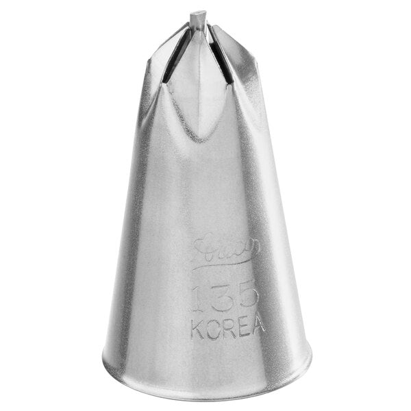 One-Squeeze 5-Petal Flowers Open Center Piping Tip – Ateco #135 Drop Flower Tip