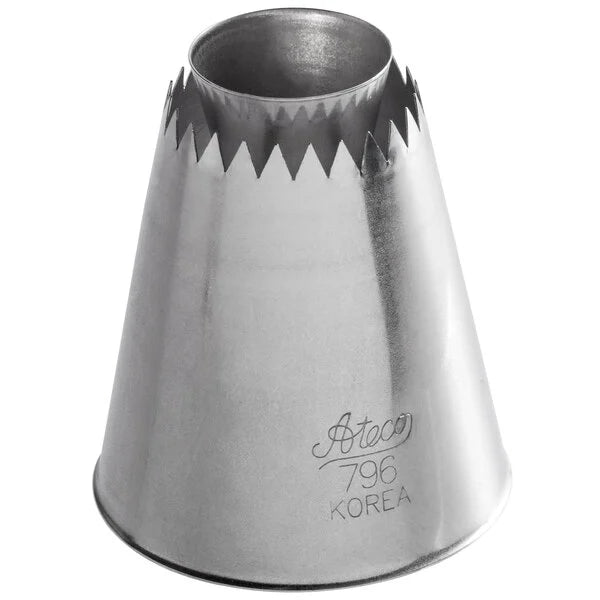 Giant Ring Flowers & Fillable Centers Piping Tip – Ateco #796 Sultan Protruding Cone