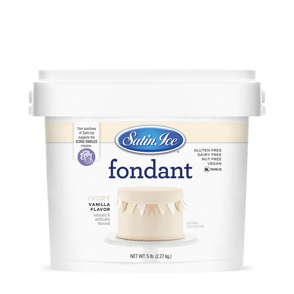 Satin Ice Vanilla Fondant Ivory 5lb