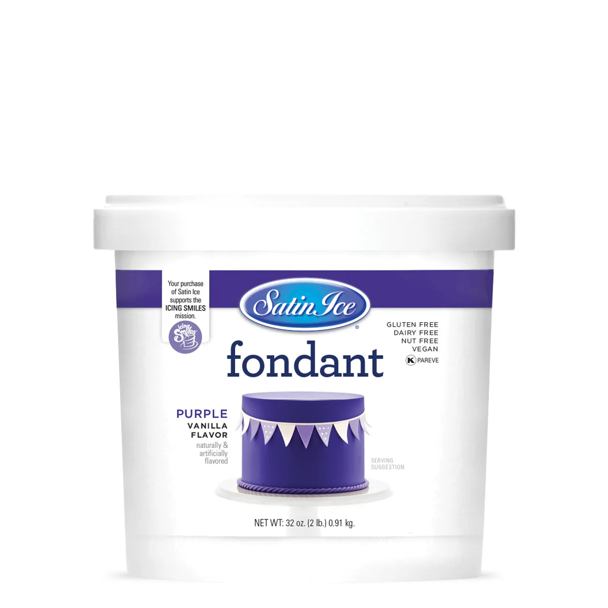 Satin Ice Vanilla Fondant Purple 5lb