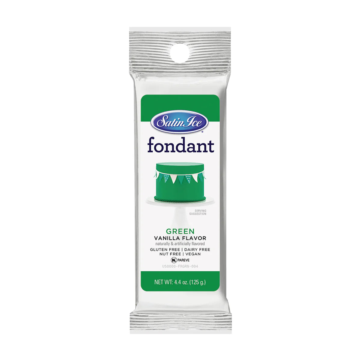Green Vanilla Fondant 4.4oz