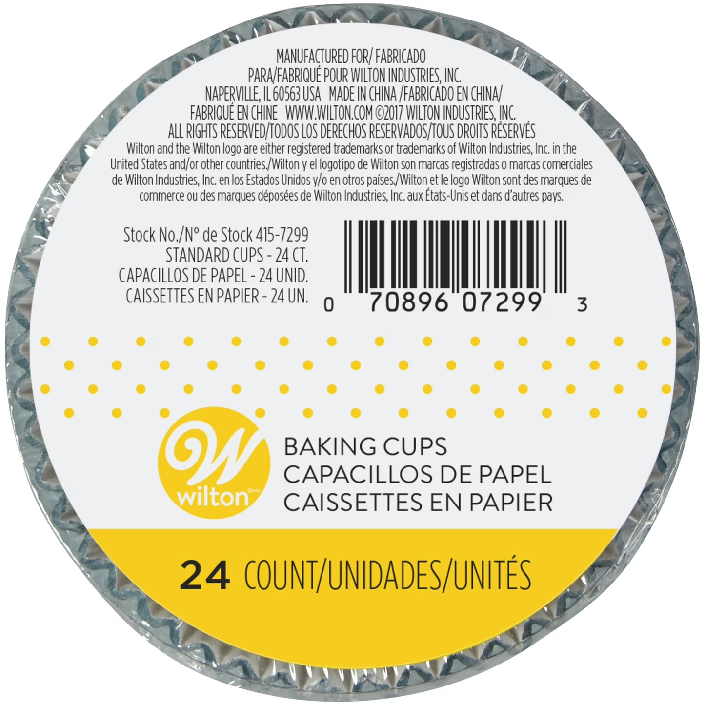 Cupcake Liners Standard Teal Foil 24-Count