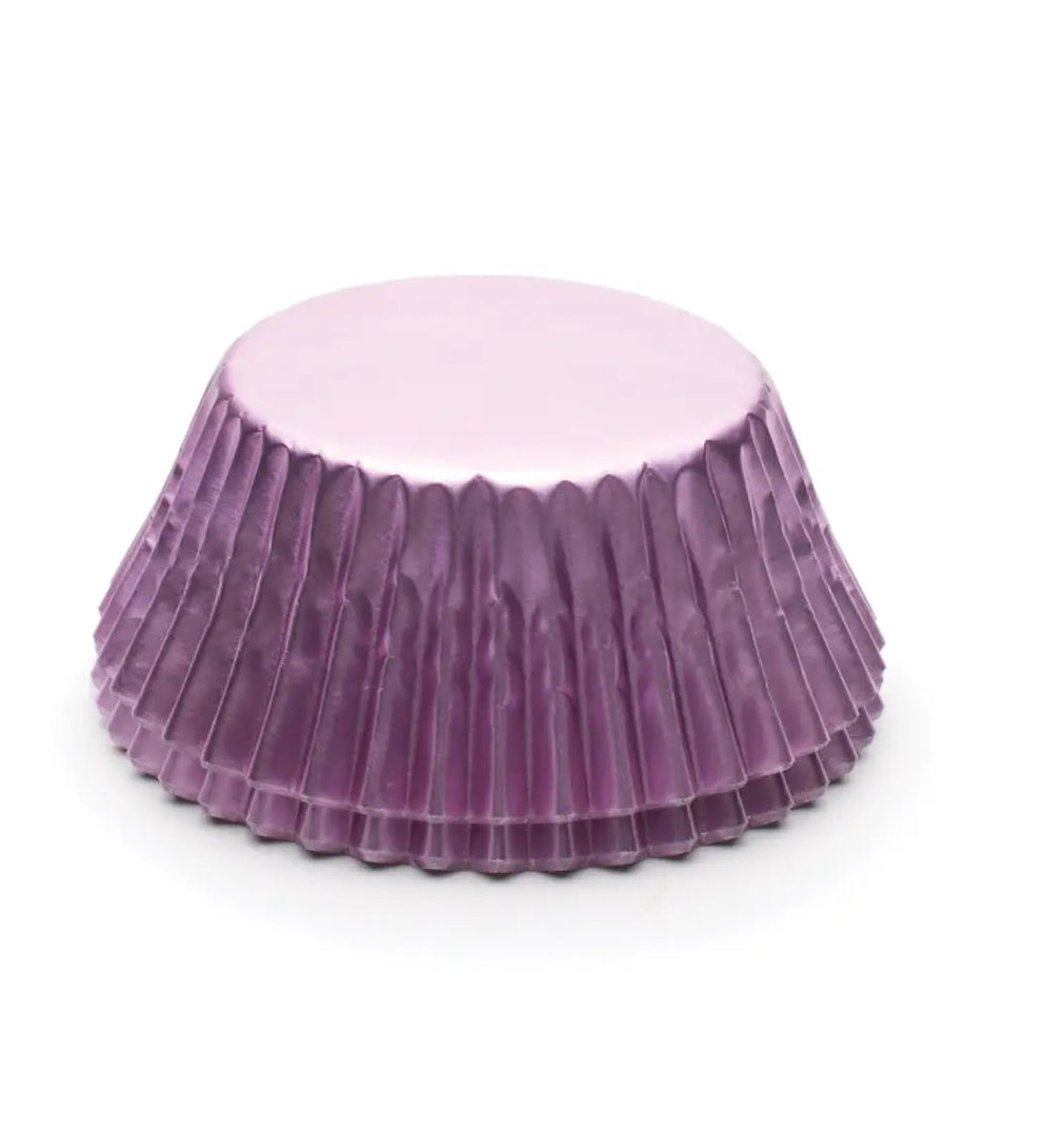 Cupcake Liners Standard Light Purple Foil 32-Count