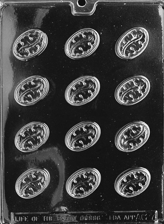 Fancy Leaf Chocolate Candy Mold – Small Decorative Leaves