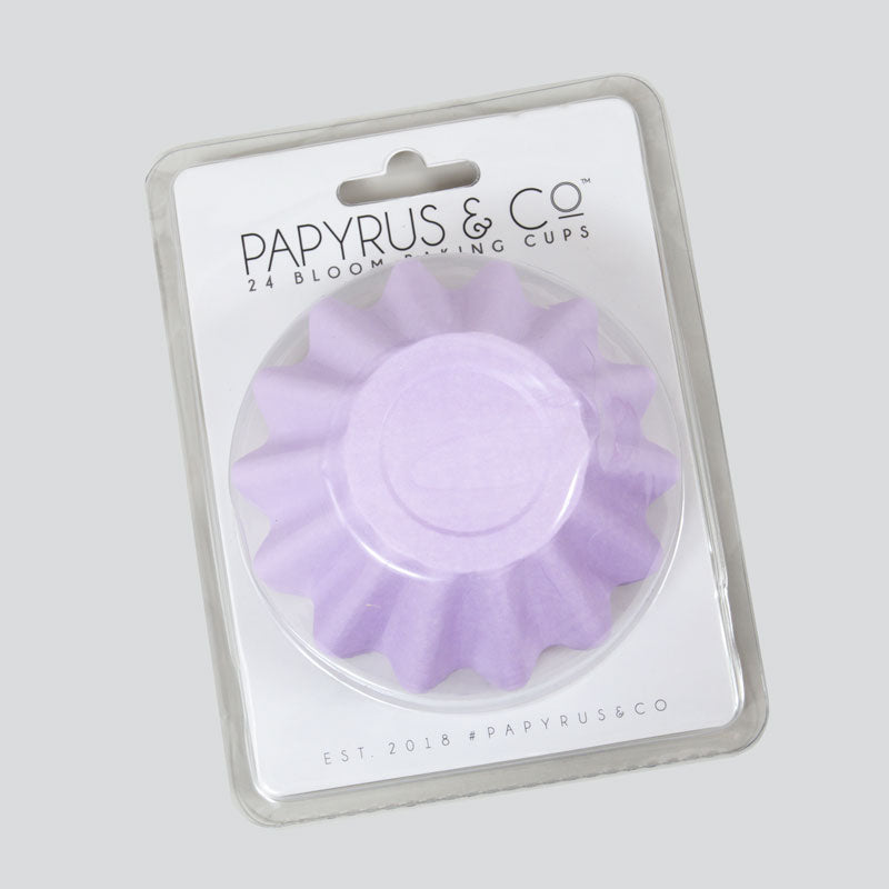 Bloom Fluted Baking Cups - Pastel Lilac Cupcake Liners