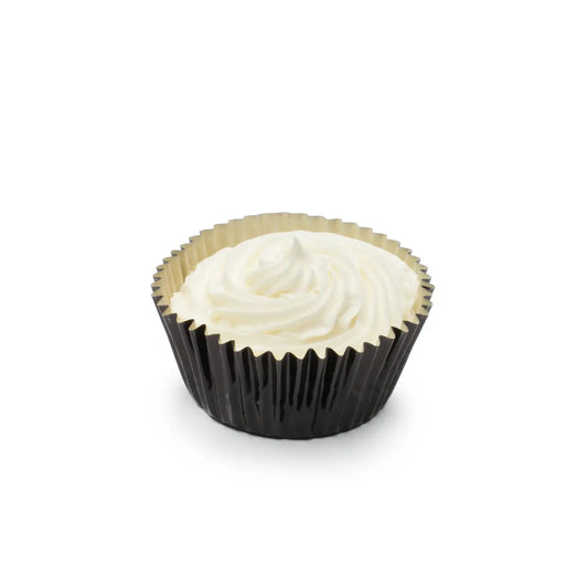 Cupcake Liners Standard Black Foil 32-Count